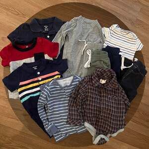 Baby Boy Clothing Lot Bundle, 12-18 Months, Body Suit, Shirts & Pants